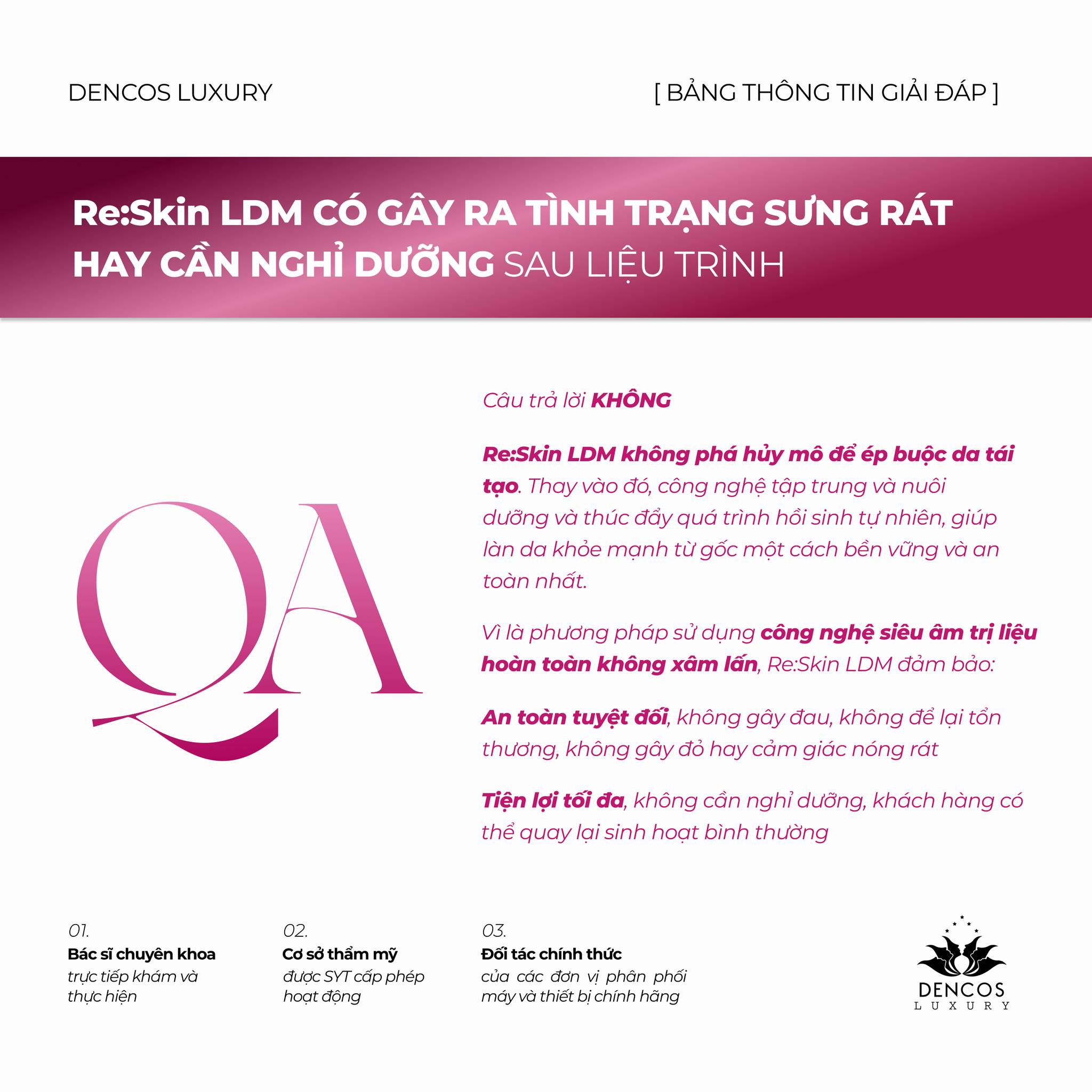 Trải nghiệm Re:Skin LDM có gây đau rát hay khó chịu không?