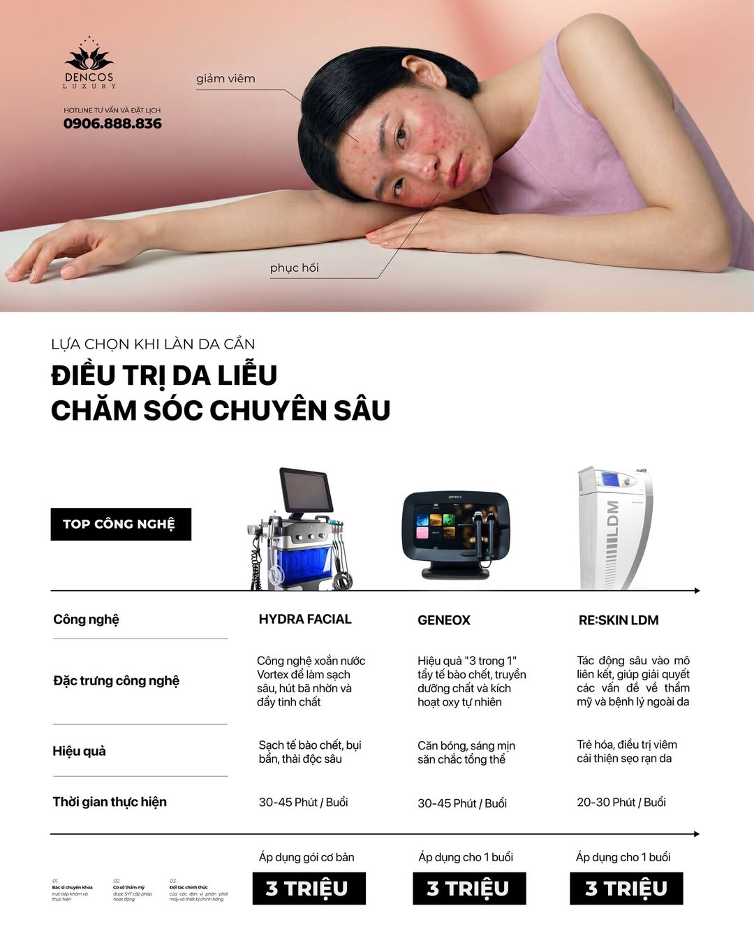 SẠCH – SÁNG – KHỎE: TRIẾT LÝ NỀN TẢNG CHO LÀN DA HOÀN HẢO TẠI DENCOS LUXURY