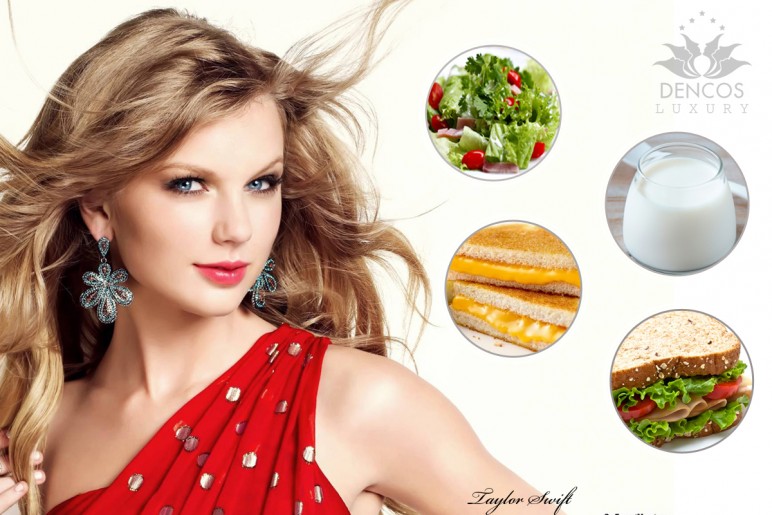Vẻ đẹp và vóc dáng của Taylor Swift có được là do chế độ ăn uống khoa học.